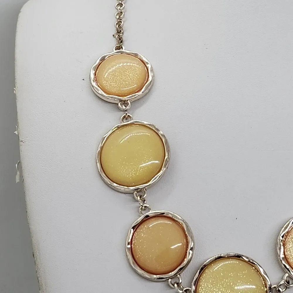 Rose Gold Tone Citrus Colors‎ Necklace